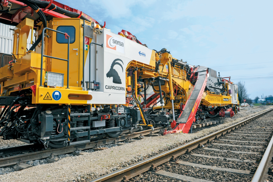 Ballast cleaning in the Alps: the RM 76 SM